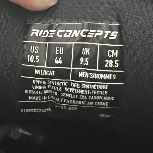 Ride Concepts Wildcat Mens 10.5 Yellow MTB Sneaker Bike Flat Pedal Shoes - Picture 7 of 7